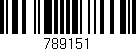 Código de barras (EAN, GTIN, SKU, ISBN): '789151'