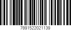 Código de barras (EAN, GTIN, SKU, ISBN): '7891522021139'