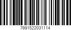Código de barras (EAN, GTIN, SKU, ISBN): '7891522031114'
