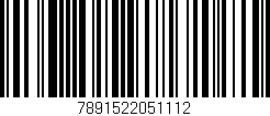 Código de barras (EAN, GTIN, SKU, ISBN): '7891522051112'