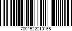 Código de barras (EAN, GTIN, SKU, ISBN): '7891522310165'
