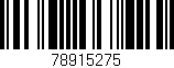Código de barras (EAN, GTIN, SKU, ISBN): '78915275'