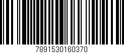 Código de barras (EAN, GTIN, SKU, ISBN): '7891530160370'