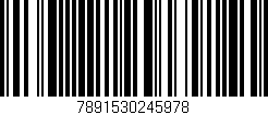Código de barras (EAN, GTIN, SKU, ISBN): '7891530245978'