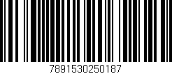 Código de barras (EAN, GTIN, SKU, ISBN): '7891530250187'