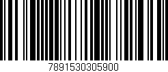 Código de barras (EAN, GTIN, SKU, ISBN): '7891530305900'