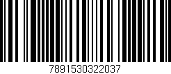 Código de barras (EAN, GTIN, SKU, ISBN): '7891530322037'