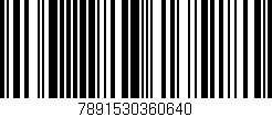 Código de barras (EAN, GTIN, SKU, ISBN): '7891530360640'