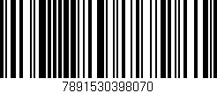 Código de barras (EAN, GTIN, SKU, ISBN): '7891530398070'