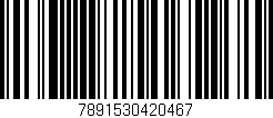 Código de barras (EAN, GTIN, SKU, ISBN): '7891530420467'