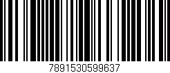 Código de barras (EAN, GTIN, SKU, ISBN): '7891530599637'