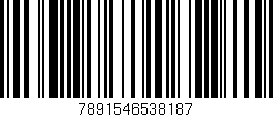 Código de barras (EAN, GTIN, SKU, ISBN): '7891546538187'
