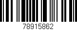 Código de barras (EAN, GTIN, SKU, ISBN): '78915862'