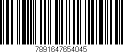 Código de barras (EAN, GTIN, SKU, ISBN): '7891647654045'