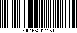 Código de barras (EAN, GTIN, SKU, ISBN): '7891653021251'