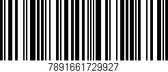 Código de barras (EAN, GTIN, SKU, ISBN): '7891661729927'