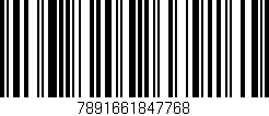 Código de barras (EAN, GTIN, SKU, ISBN): '7891661847768'