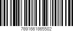 Código de barras (EAN, GTIN, SKU, ISBN): '7891661865502'