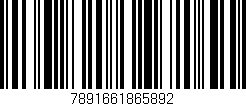 Código de barras (EAN, GTIN, SKU, ISBN): '7891661865892'