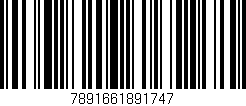 Código de barras (EAN, GTIN, SKU, ISBN): '7891661891747'