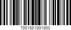 Código de barras (EAN, GTIN, SKU, ISBN): '7891661891860'