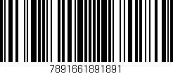 Código de barras (EAN, GTIN, SKU, ISBN): '7891661891891'