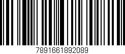 Código de barras (EAN, GTIN, SKU, ISBN): '7891661892089'