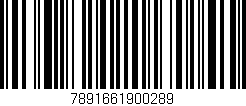 Código de barras (EAN, GTIN, SKU, ISBN): '7891661900289'