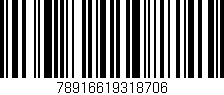 Código de barras (EAN, GTIN, SKU, ISBN): '78916619318706'