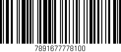 Código de barras (EAN, GTIN, SKU, ISBN): '7891677778100'