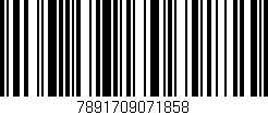 Código de barras (EAN, GTIN, SKU, ISBN): '7891709071858'