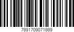 Código de barras (EAN, GTIN, SKU, ISBN): '7891709071889'
