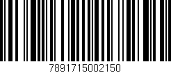 Código de barras (EAN, GTIN, SKU, ISBN): '7891715002150'