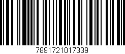 Código de barras (EAN, GTIN, SKU, ISBN): '7891721017339'