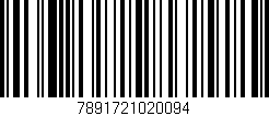 Código de barras (EAN, GTIN, SKU, ISBN): '7891721020094'