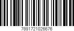 Código de barras (EAN, GTIN, SKU, ISBN): '7891721026676'