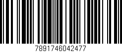 Código de barras (EAN, GTIN, SKU, ISBN): '7891746042477'