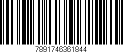 Código de barras (EAN, GTIN, SKU, ISBN): '7891746361844'
