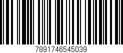 Código de barras (EAN, GTIN, SKU, ISBN): '7891746545039'