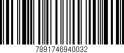 Código de barras (EAN, GTIN, SKU, ISBN): '7891746940032'