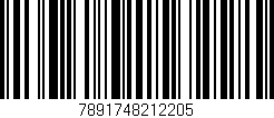 Código de barras (EAN, GTIN, SKU, ISBN): '7891748212205'