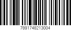 Código de barras (EAN, GTIN, SKU, ISBN): '7891748213004'