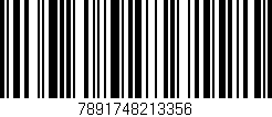Código de barras (EAN, GTIN, SKU, ISBN): '7891748213356'
