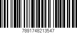 Código de barras (EAN, GTIN, SKU, ISBN): '7891748213547'