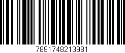 Código de barras (EAN, GTIN, SKU, ISBN): '7891748213981'