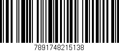 Código de barras (EAN, GTIN, SKU, ISBN): '7891748215138'