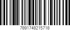 Código de barras (EAN, GTIN, SKU, ISBN): '7891748215718'
