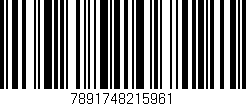 Código de barras (EAN, GTIN, SKU, ISBN): '7891748215961'