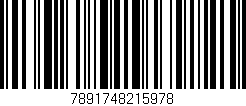 Código de barras (EAN, GTIN, SKU, ISBN): '7891748215978'