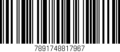 Código de barras (EAN, GTIN, SKU, ISBN): '7891748817967'